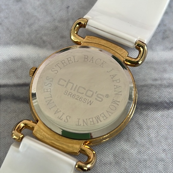 Chico’s Anitania watch Gold/white enamel - Picture 7 of 10